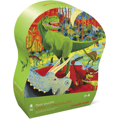 Crocodile Creek - Shaped Puzzle 36pcs - Land of Dinosaurs