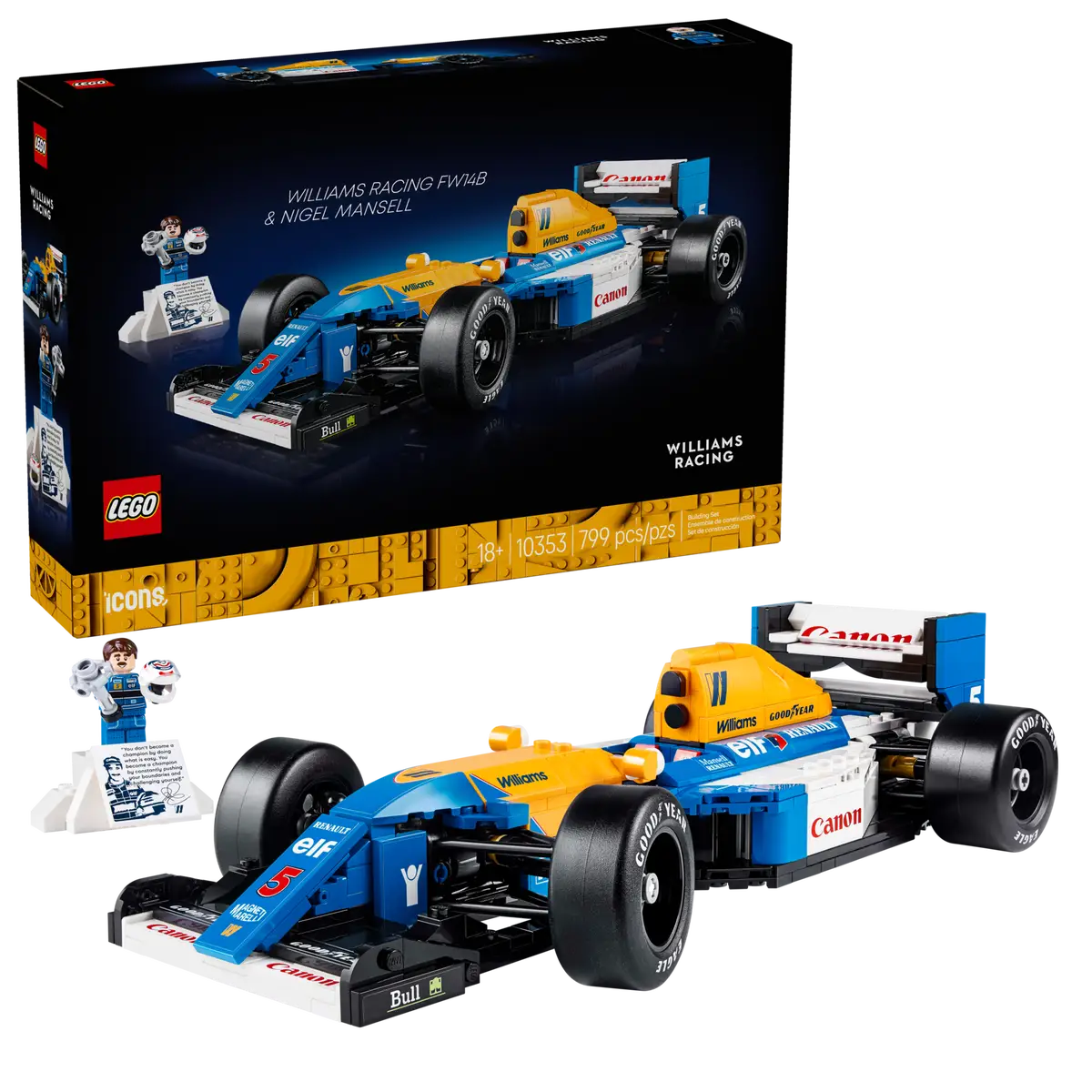 LEGO - Icons Williams Racing FW14B & Nigel Mansell 10353