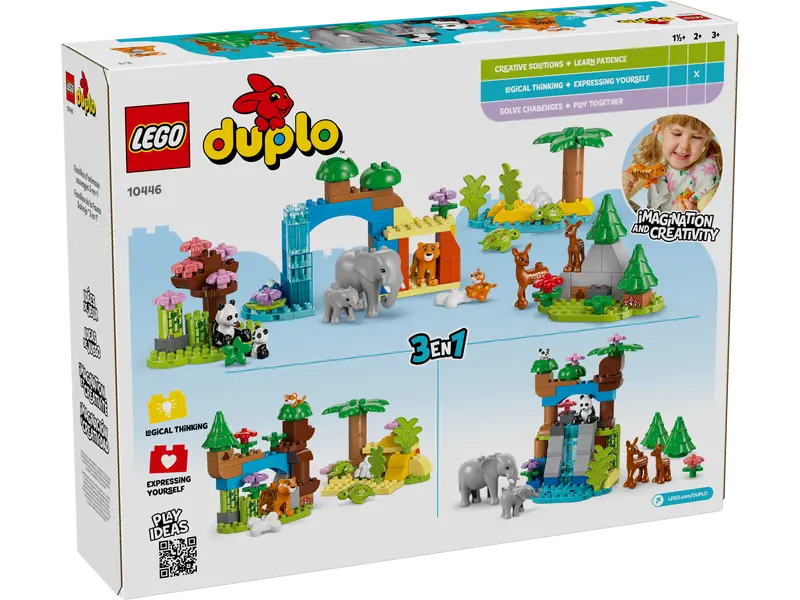 LEGO - Duplo 3 in 1 Wild Animal Families (10446)