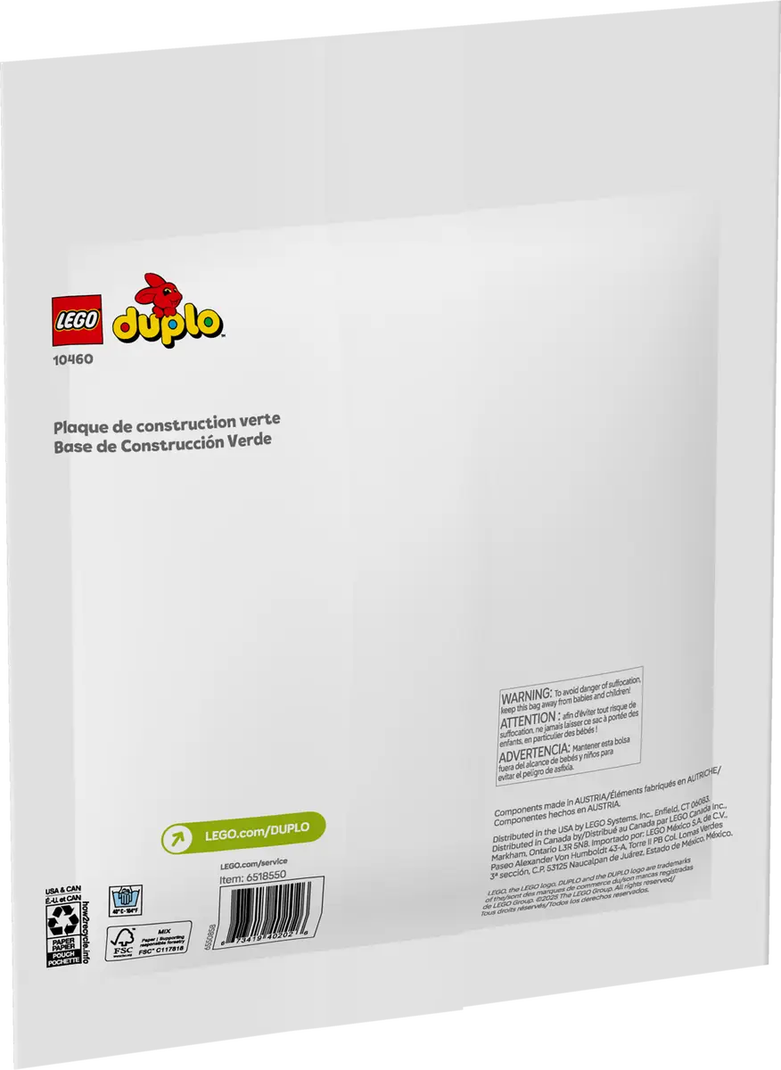 LEGO - Classic Green Building Plates 10460