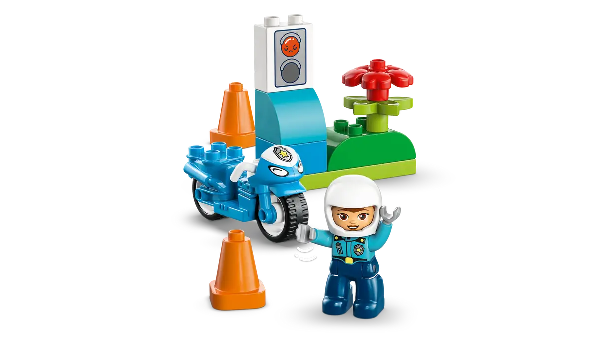 LEGO - Duplo Blue Police Motorcycle 10471