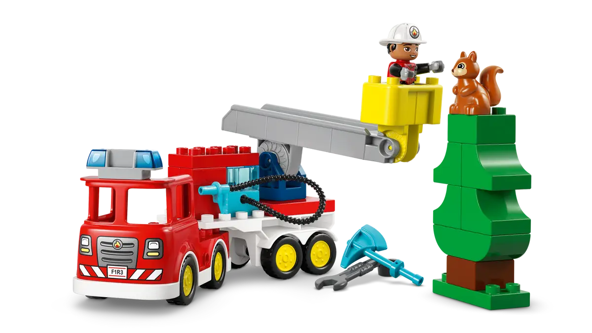 LEGO - Duplo Fire Engine with Hose and Firefighter 10473