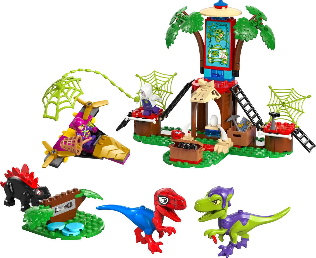 LEGO - Spidey Spidey & Gobby's Raptor Battle at Tree House HQ
