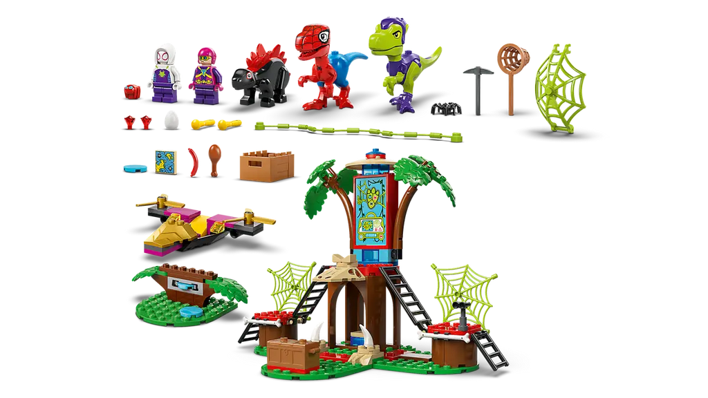 LEGO - Spidey Spidey & Gobby's Raptor Battle at Tree House HQ