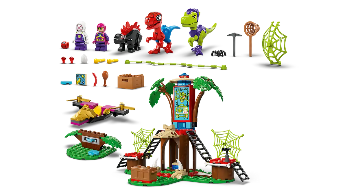LEGO - Spidey Spidey & Gobby's Raptor Battle at Tree House HQ