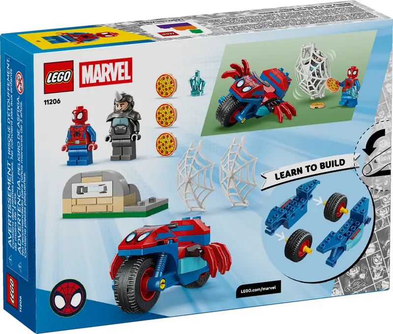 LEGO - Marvel Spidey on his Motorcycle vs Rhino 11206
