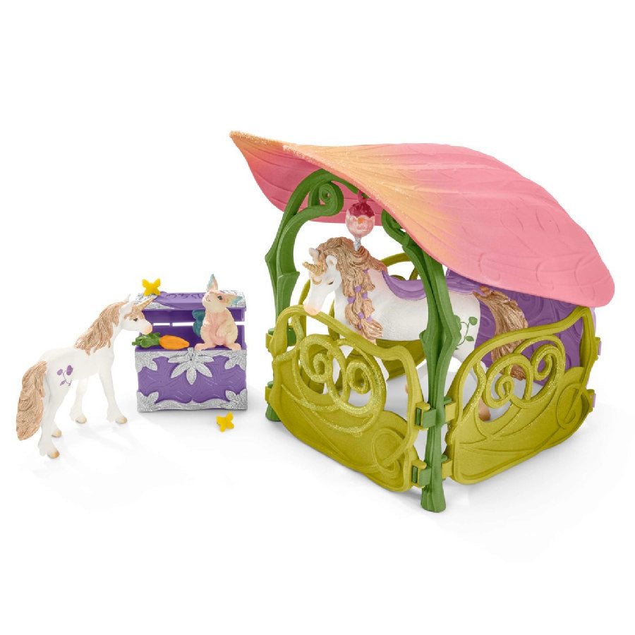 Schleich - Glittering Flower House with Unicorns
