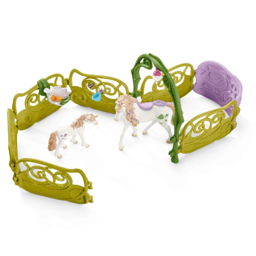 Schleich - Glittering Flower House with Unicorns