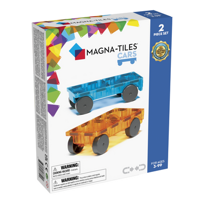 Magna Tiles - Cars Expansion Set Blue & Orange