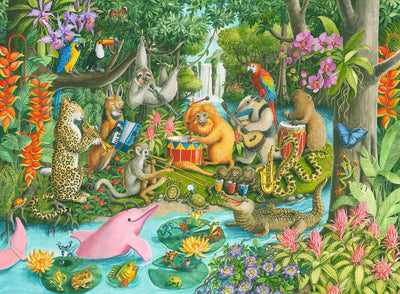 Ravensburger - 100Pc Rainforest River Band Puzzle