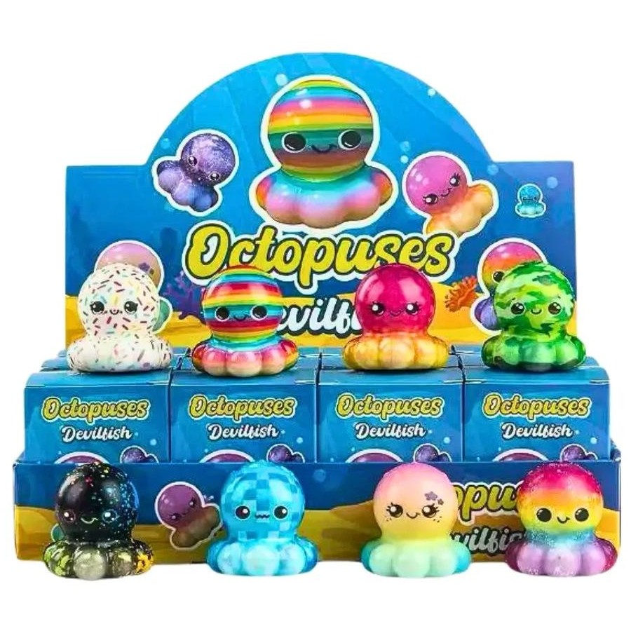 All Brands - Squishy Blind Box Octopus asst