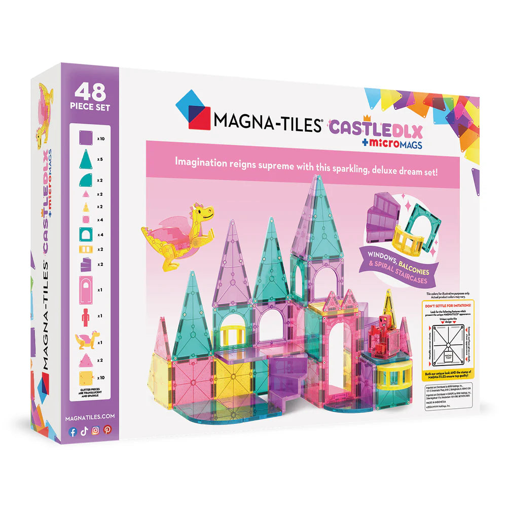 Magna Tiles - Castle Deluxe + MicroMAGS 48 piece