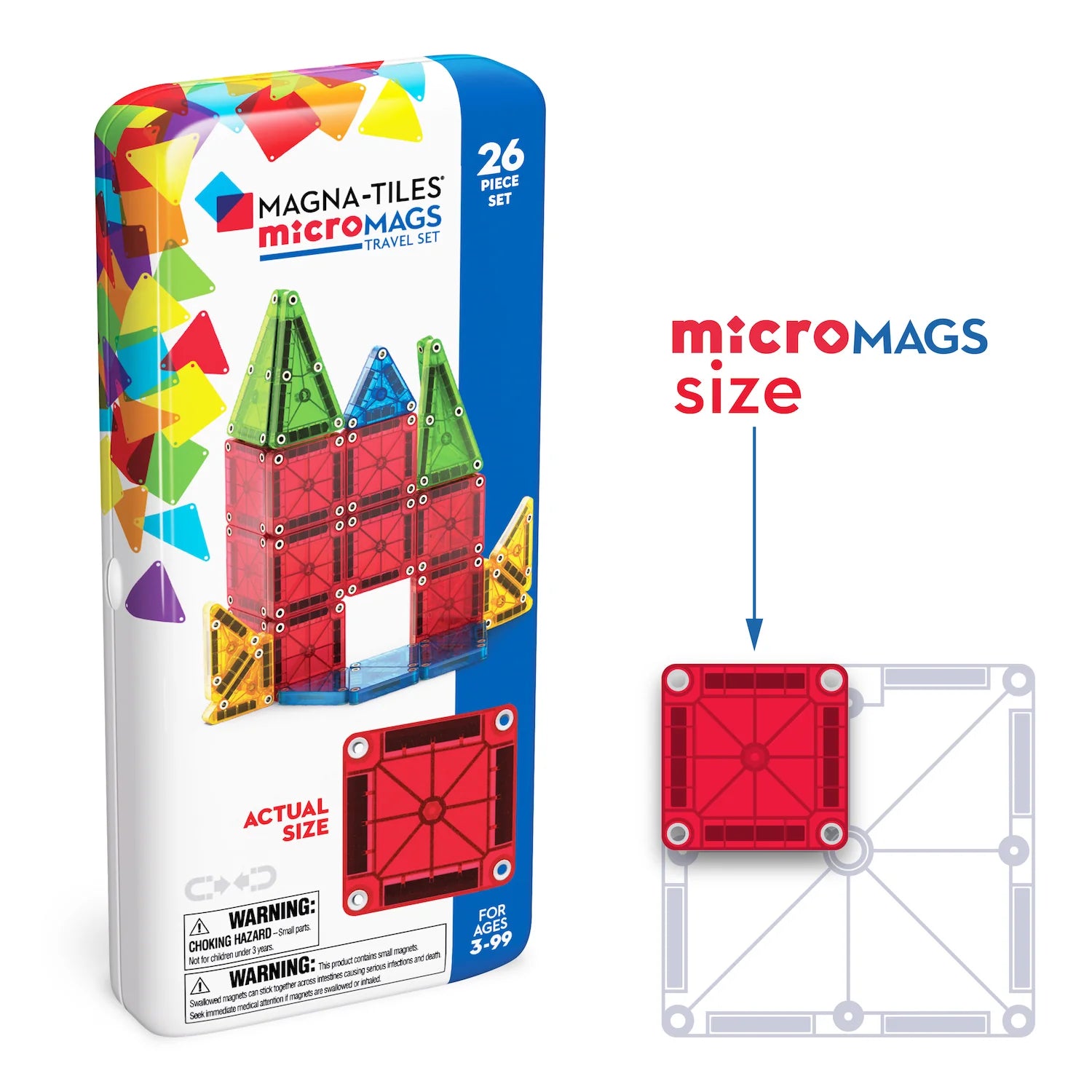 Magna Tiles - Micro Mags Travel Set - 26 piece