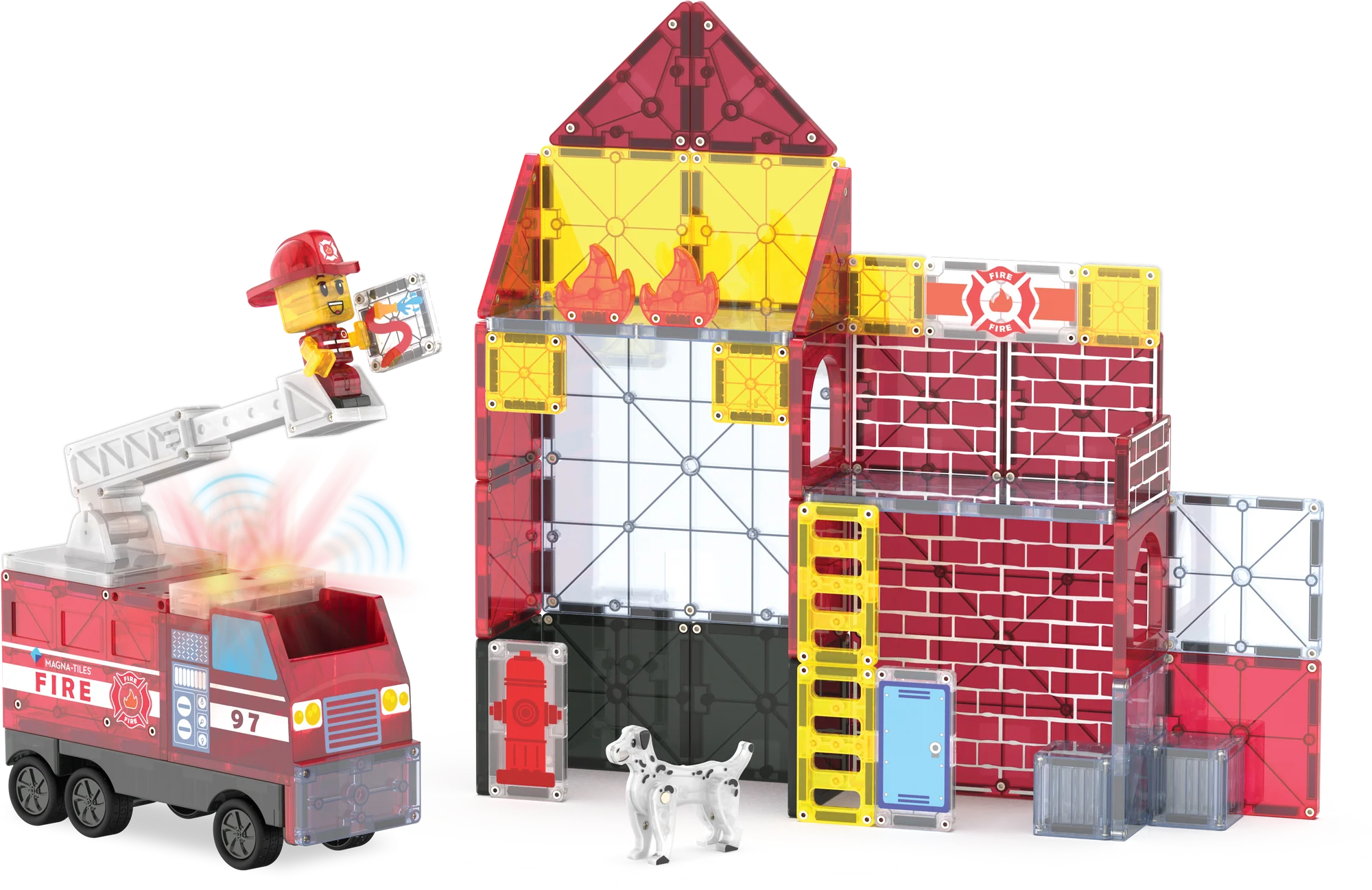 Magna Tiles - Fire Station - 50 piece