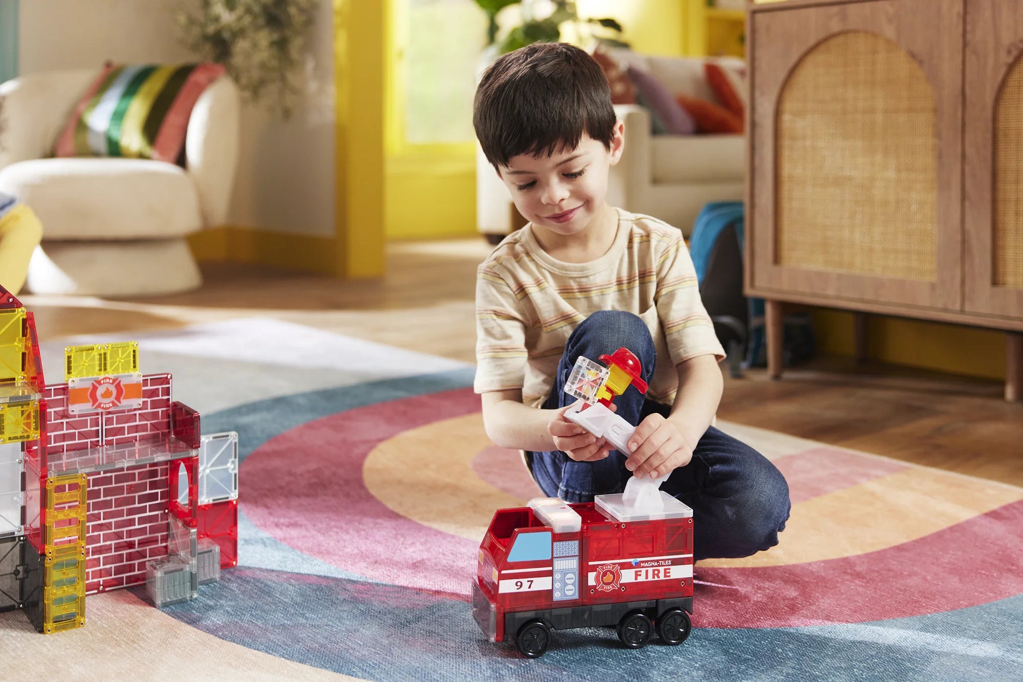 Magna Tiles - Fire Station - 50 piece