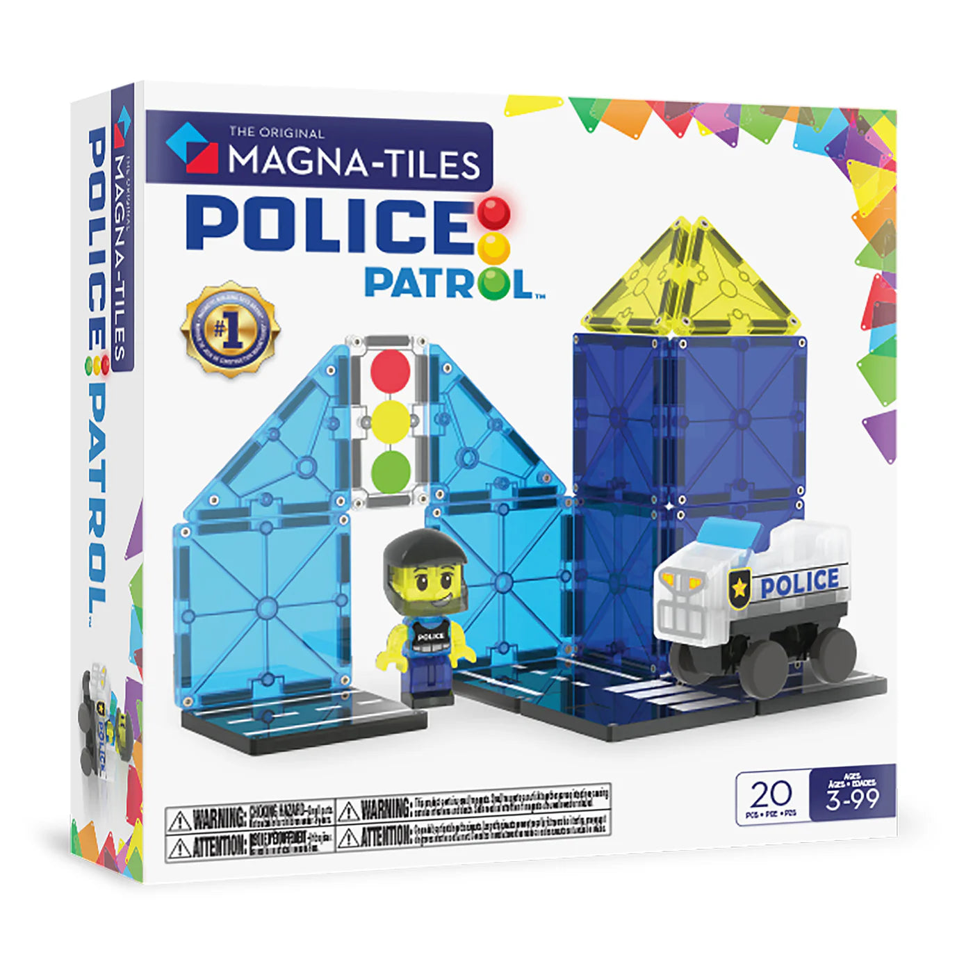 Magna Tiles - Police Patrol - 20 piece