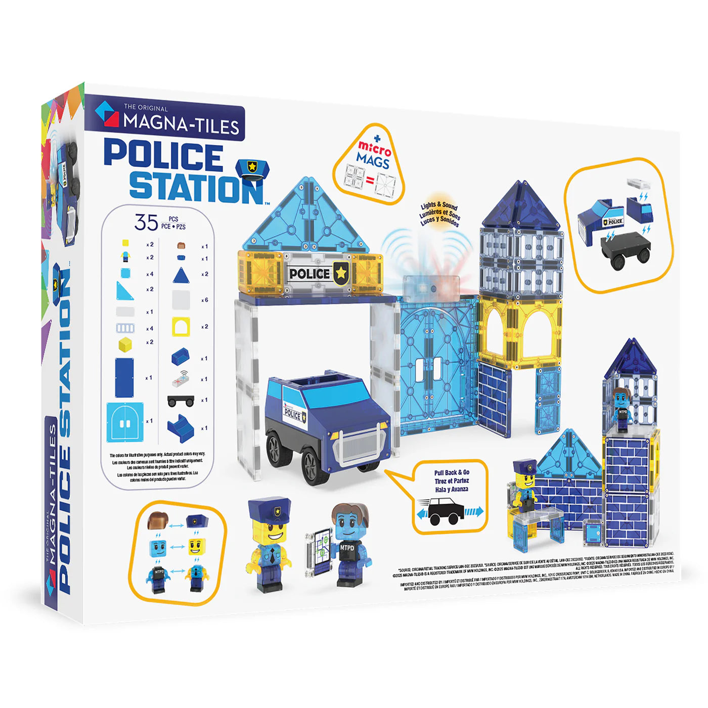 Magna Tiles - Police Station - 35 piece