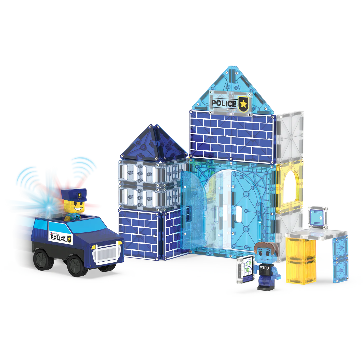 Magna Tiles - Police Station - 35 piece