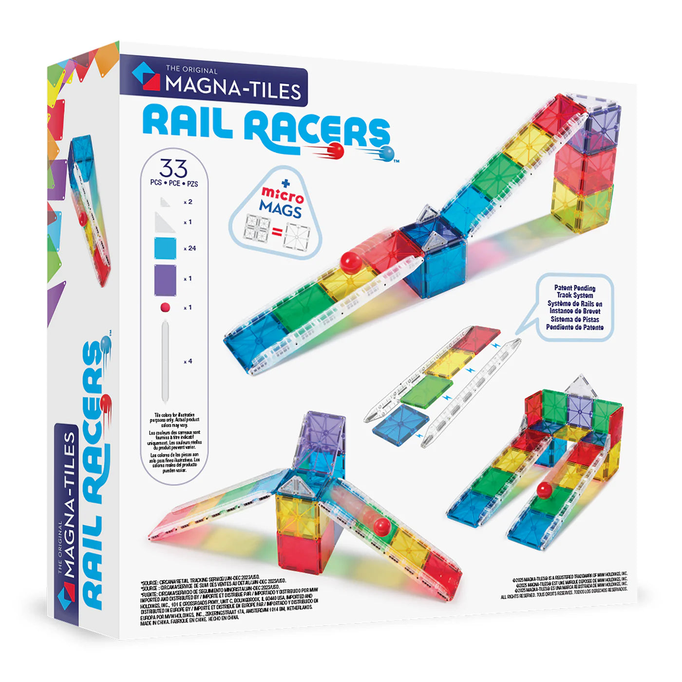 Magna Tiles - Rail Racer Set - 33 piece