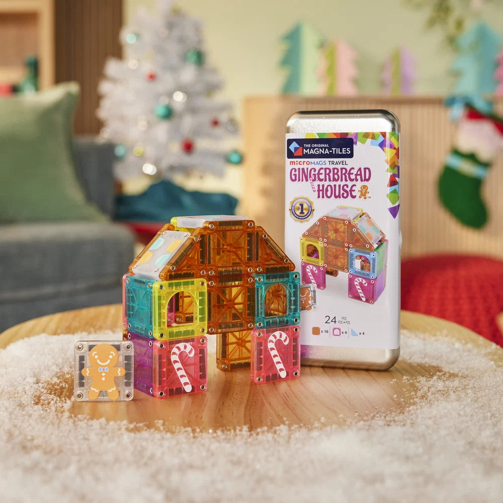 Magna Tiles - Micromags Travel Gingerbread House