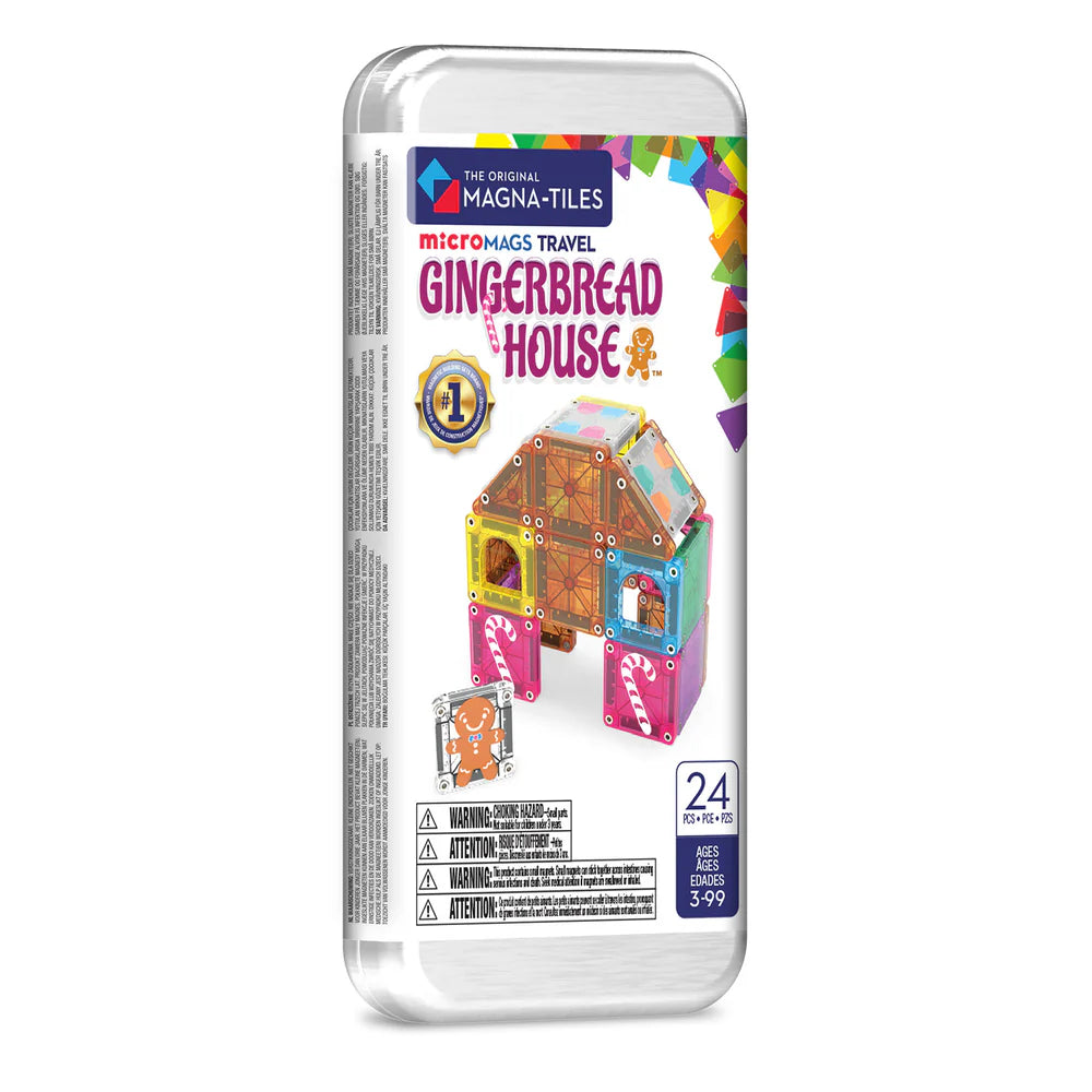 Magna Tiles - Micromags Travel Gingerbread House