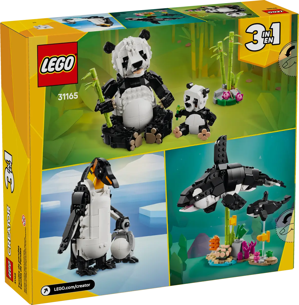 LEGO - Creator Wild Animals: Panda Family 31165