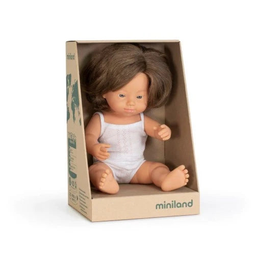 Miniland - Doll 38cm Down Syndrome Girl In Box