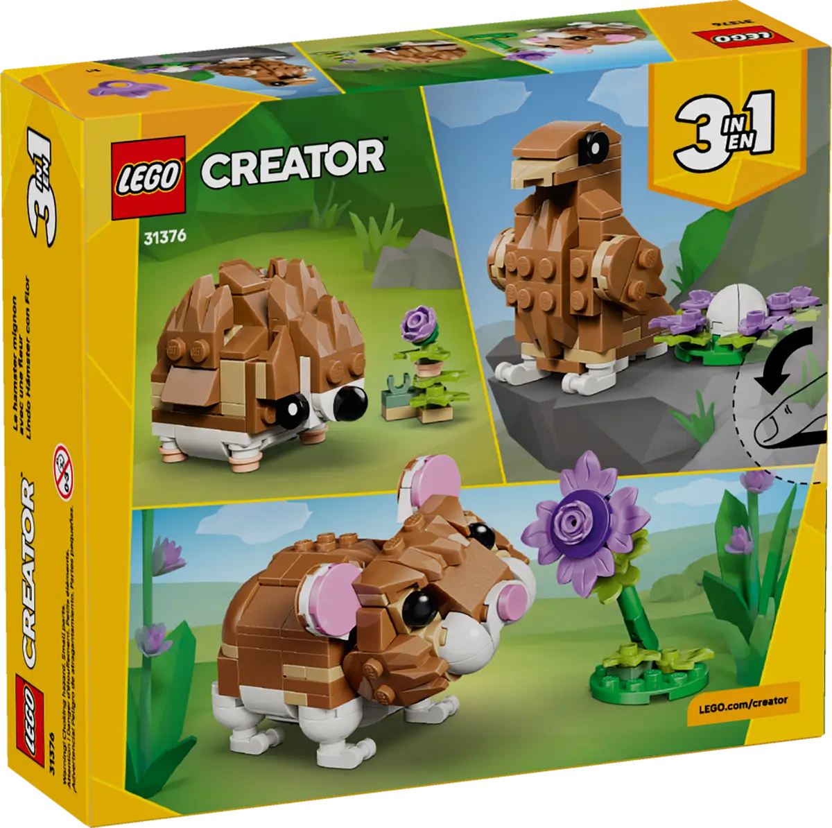 LEGO - Creator Cute Hamster with a Flower 31376