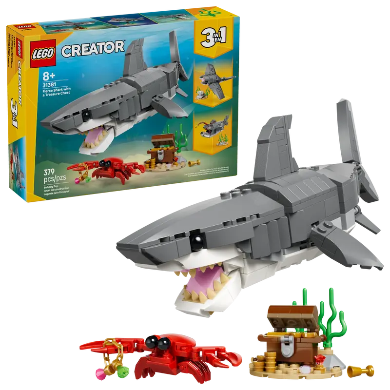 LEGO - Creator Fierce Shark with Treasure Chest 31381