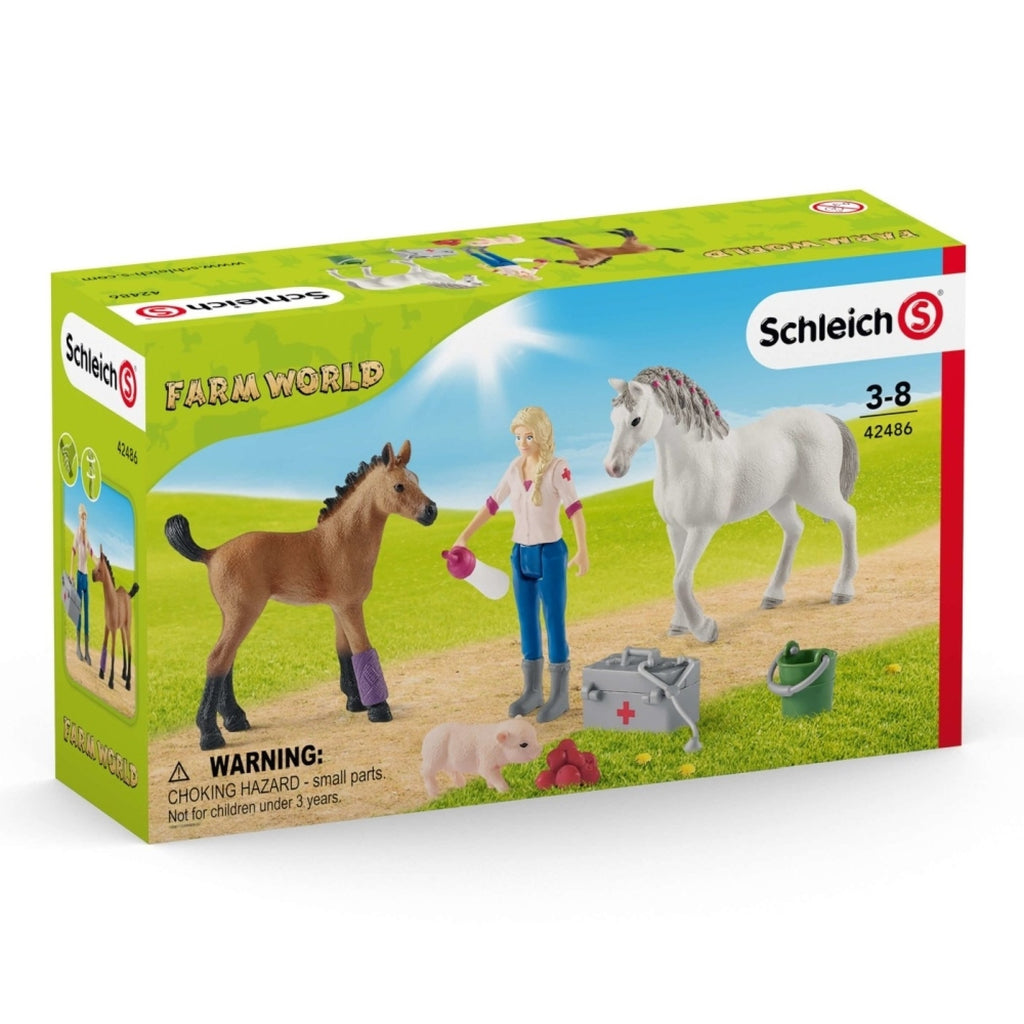 Schleich - Vet Visiting Mare And Foal