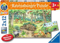 Ravensburger - 2x12pc Animals in the Forest & Meadow Puzzle