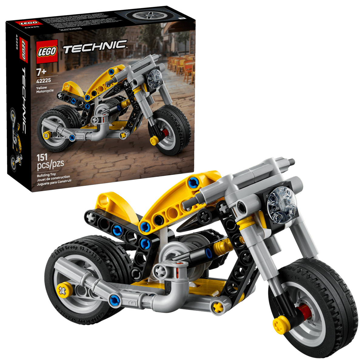 LEGO - Technic Yellow Motorcycle 42225
