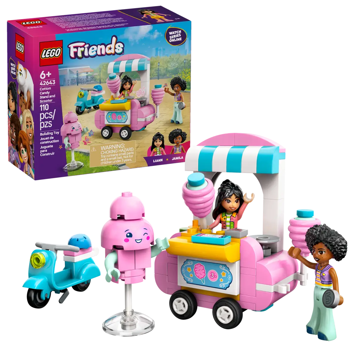 LEGO - Friends Cotton Candy Stand & Scooter 42643