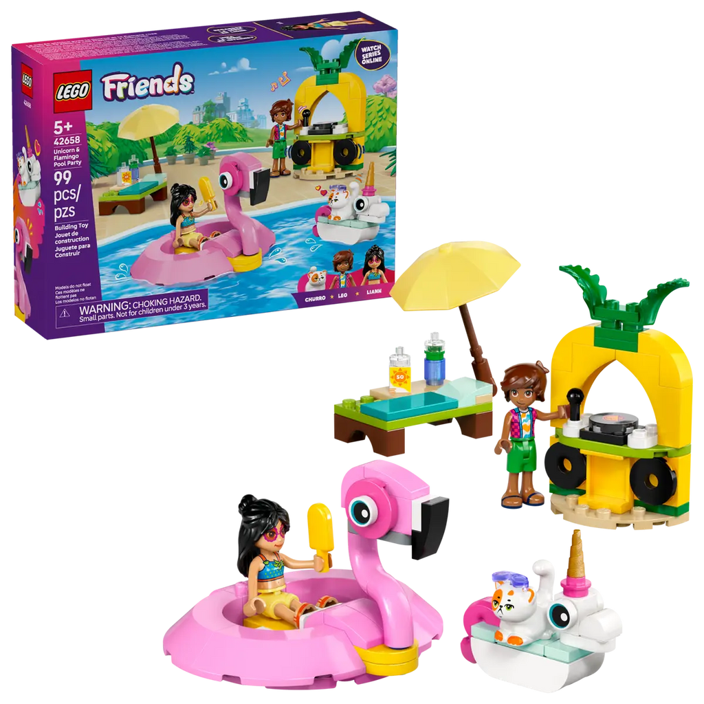 LEGO - Friends Unicorn & Flamingo Pool Party 42658
