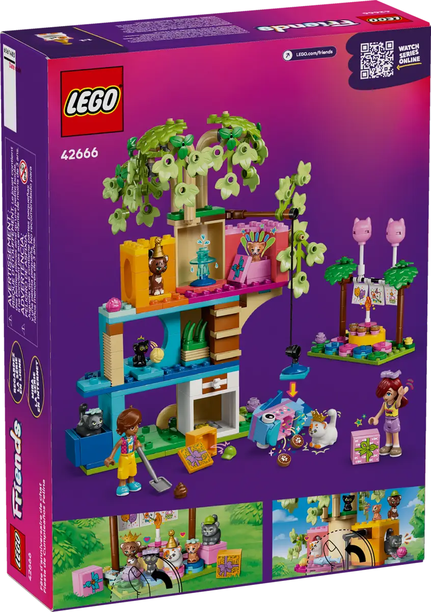 LEGO - Friends Cat Birthday Party & Tree House 42666