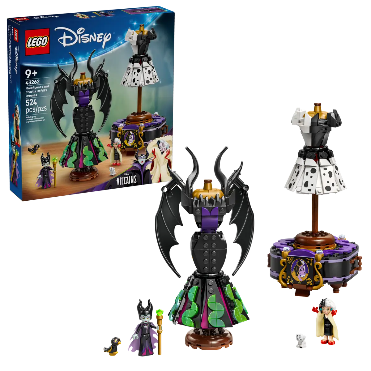LEGO - Disney Maleficent's and Cruella De Vil's Dresses 43262