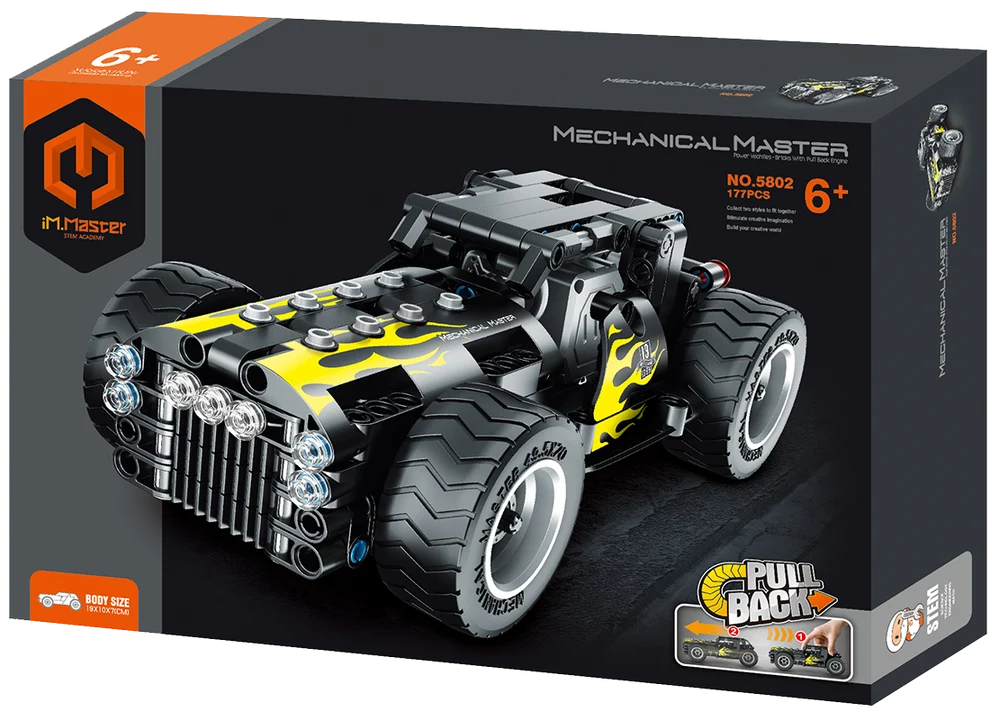 iM Master Stem Academy - Pull Back Yellow Car 177pc