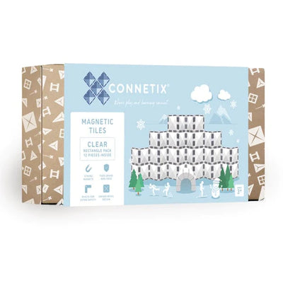 Connetix - Rectangle Pack - Clear - 12 Piece
