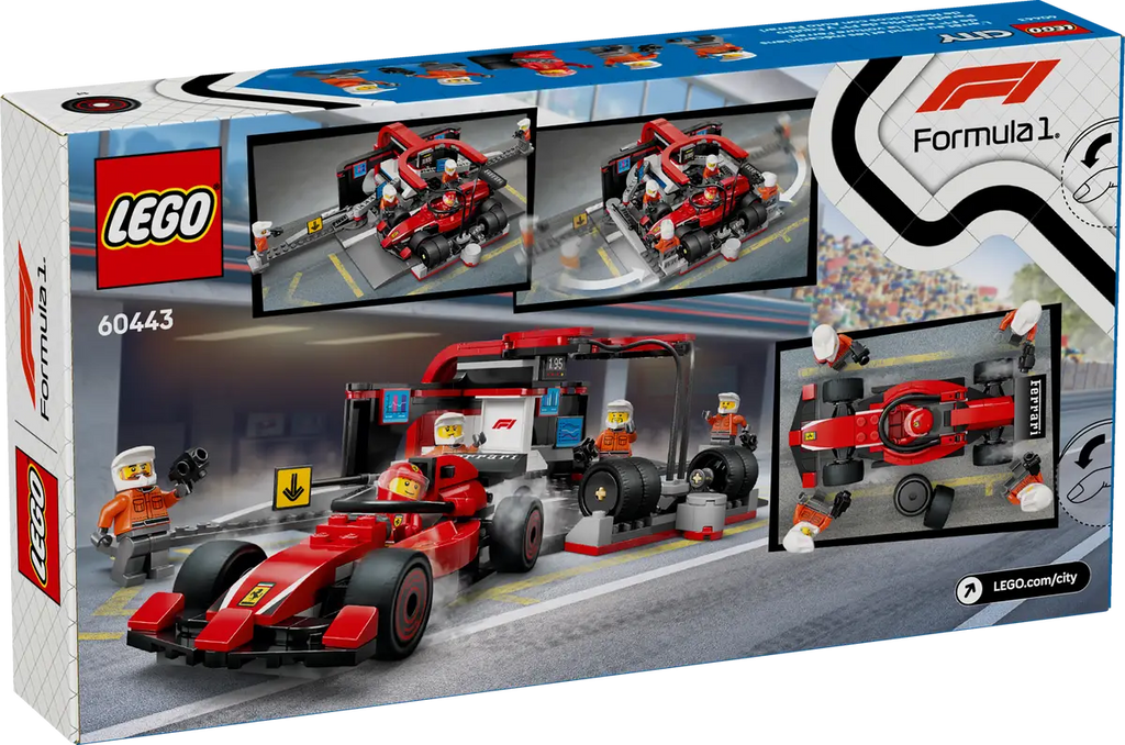 LEGO - City F1 Pit Stop & Pit Crew with Ferrari Car 60443