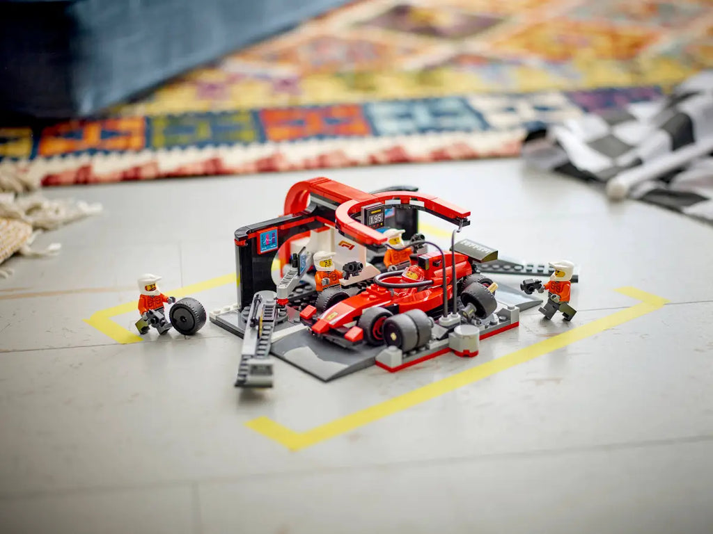 LEGO - City F1 Pit Stop & Pit Crew with Ferrari Car 60443