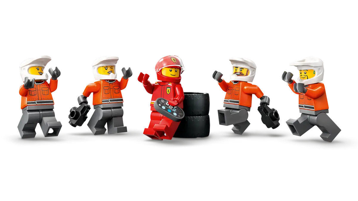 LEGO - City F1 Pit Stop & Pit Crew with Ferrari Car 60443