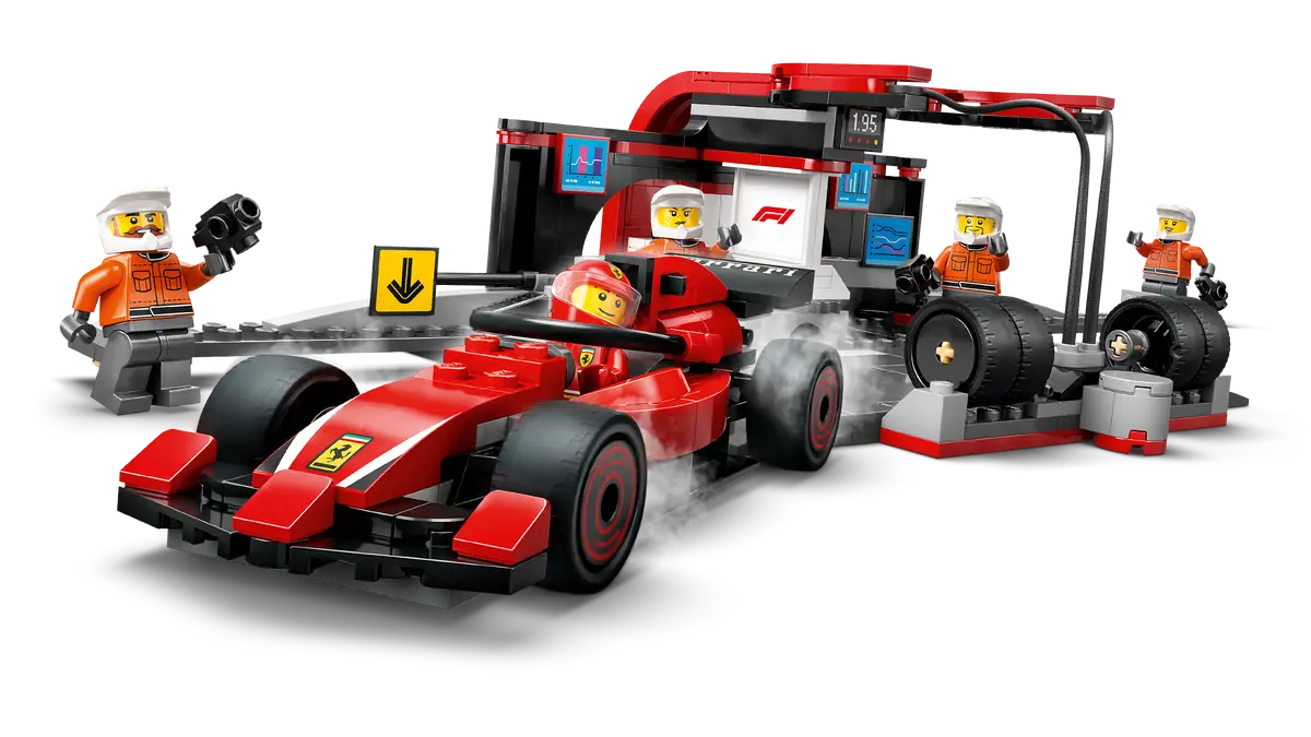 LEGO - City F1 Pit Stop & Pit Crew with Ferrari Car 60443