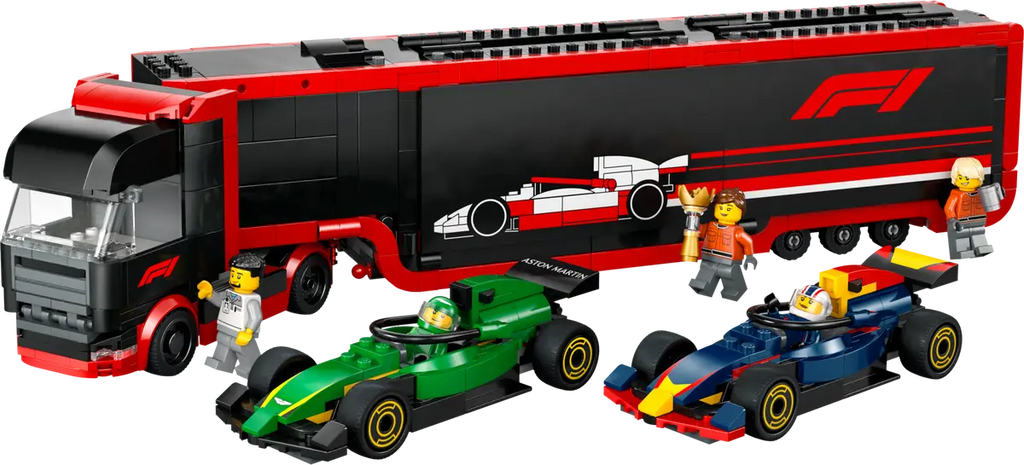 LEGO - City F1 Truck with RB20 & AMR24 F1 Cars 60445