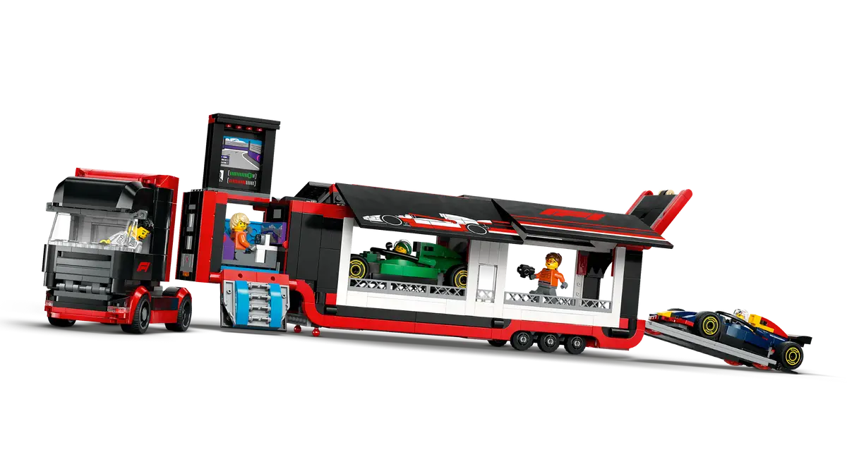 LEGO - City F1 Truck with RB20 & AMR24 F1 Cars 60445