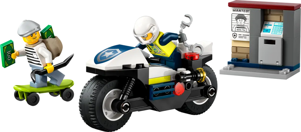 LEGO - City Police Motorcycle Chase 60455