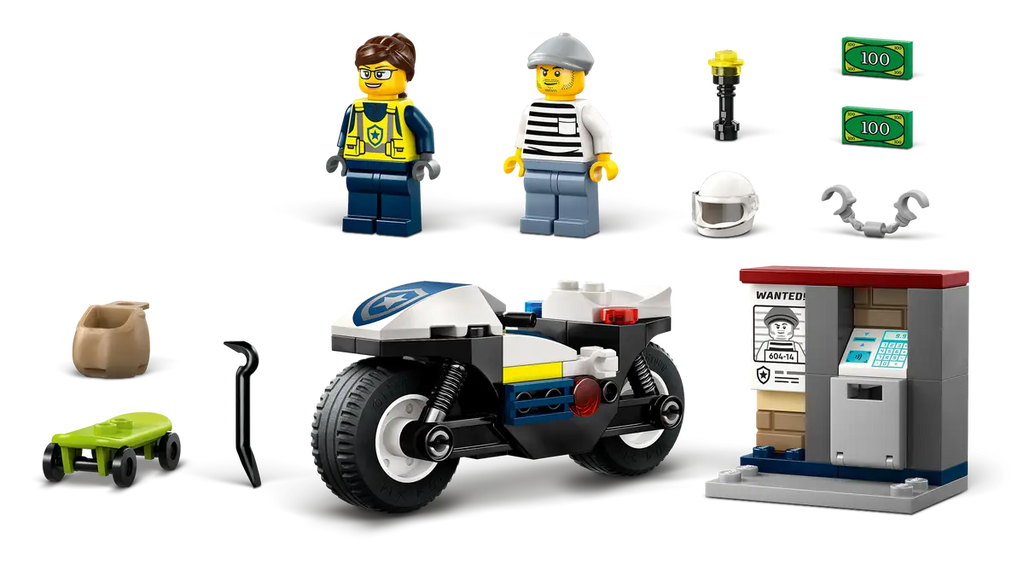 LEGO - City Police Motorcycle Chase 60455