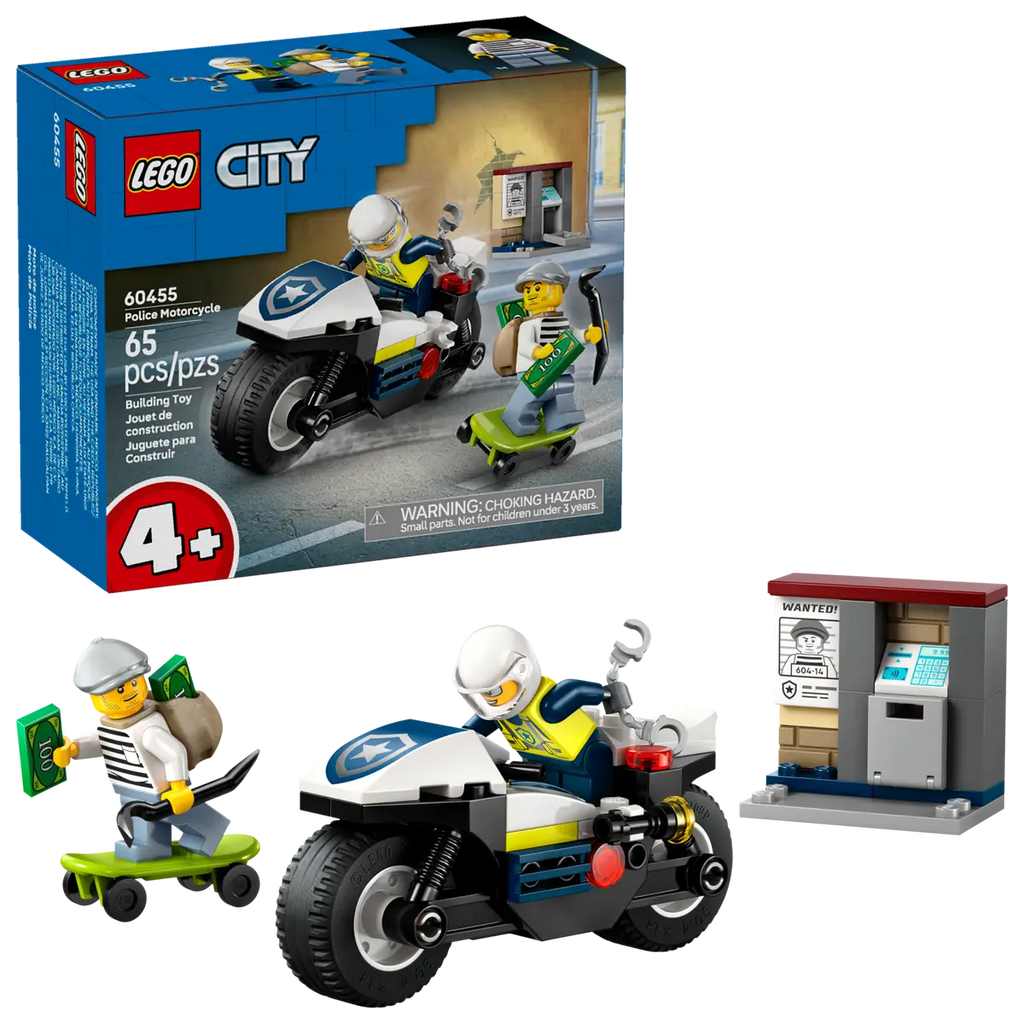 LEGO - City Police Motorcycle Chase 60455