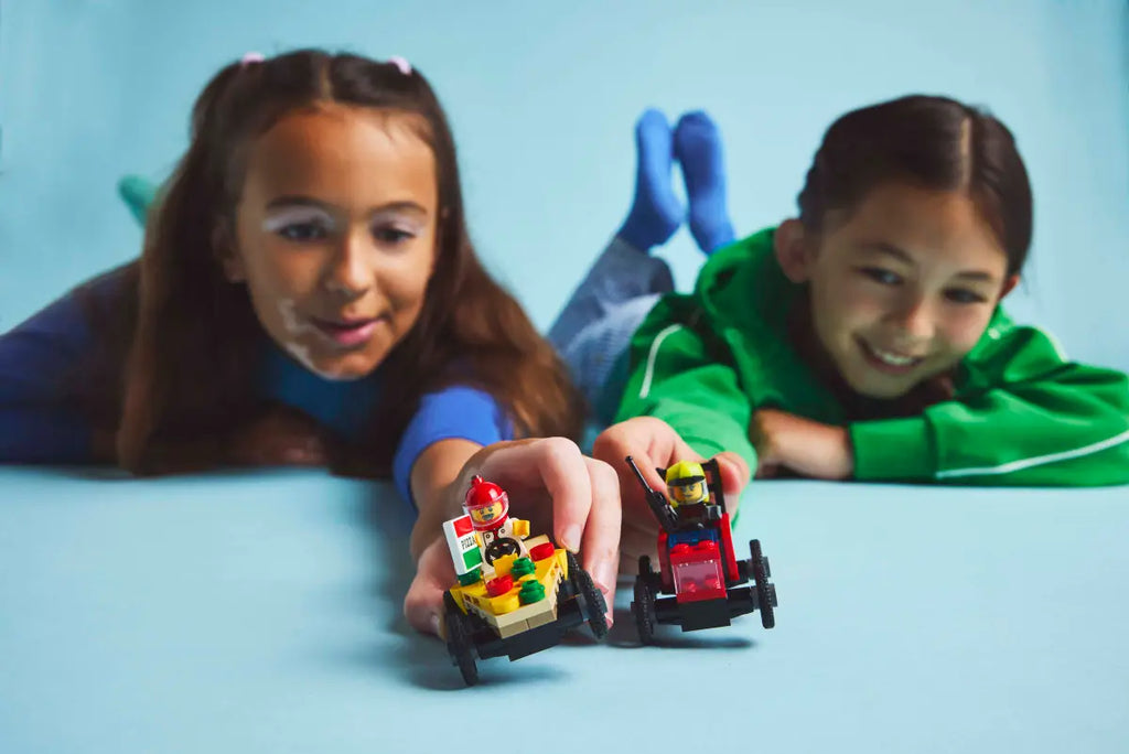 LEGO - City Pizza vs. Fire Truck Race Car Pack 60458