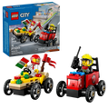 LEGO - City Pizza vs. Fire Truck Race Car Pack 60458