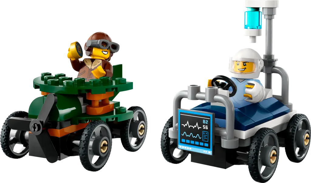 LEGO - City Airplanes vs. Hospital Bed Race Car Pack 60459